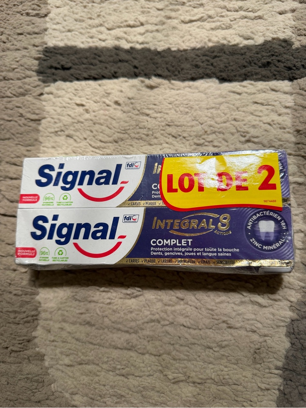 Signal Integral 8 Complete Toothpaste - Lot de 2 - White & Blue Packaging